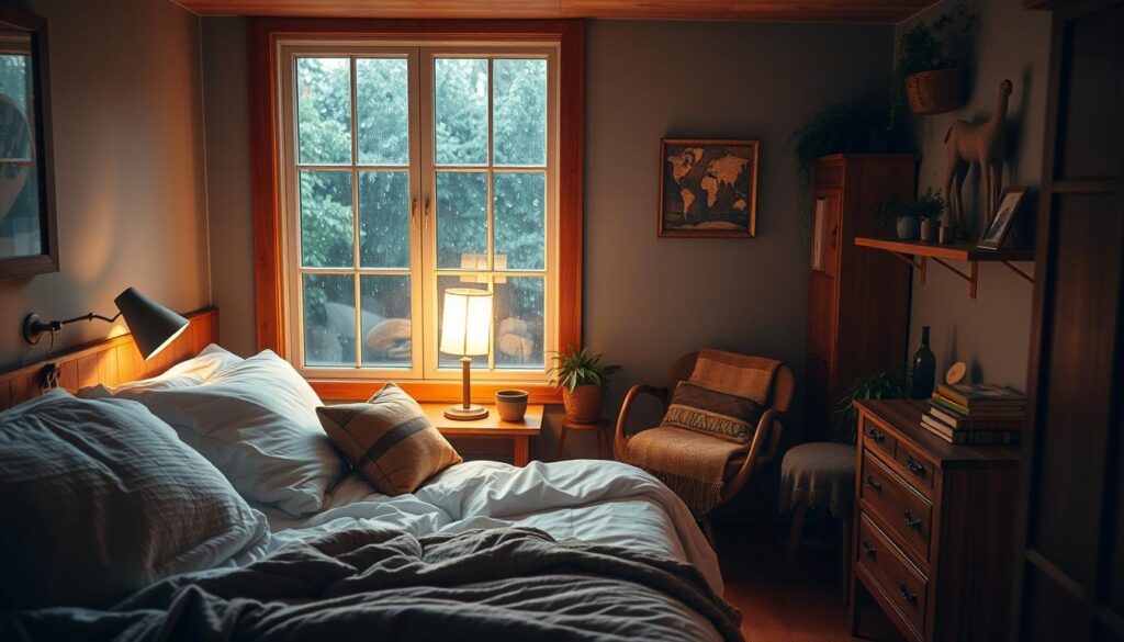 Cozy bedroom nook