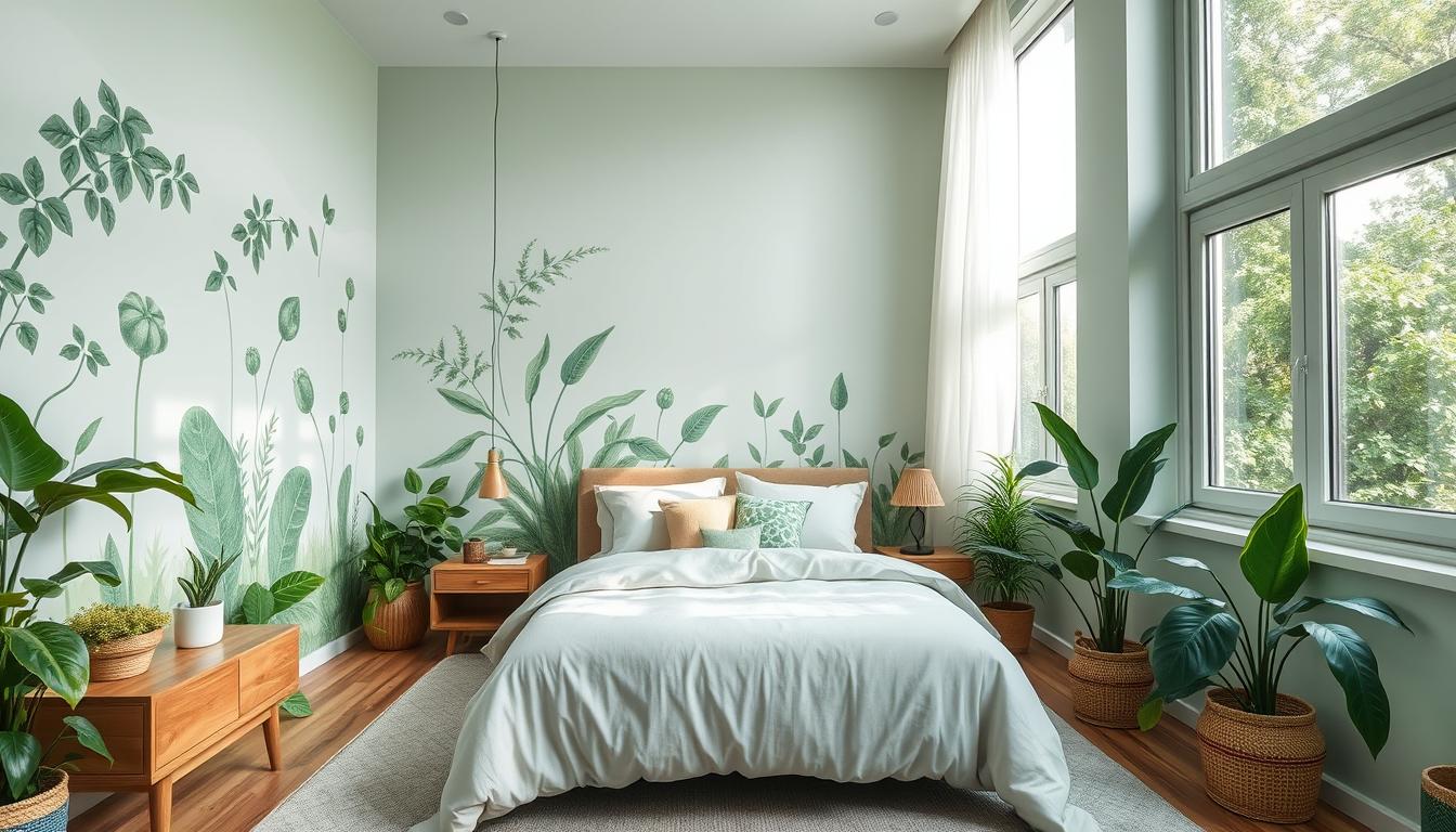 Nature-Inspired Green Bedroom Refresh