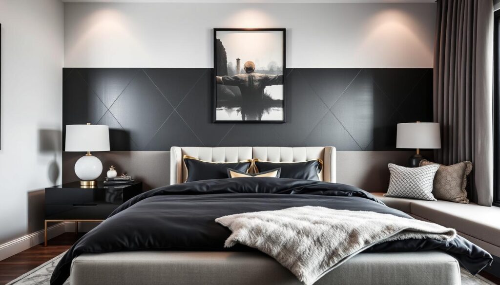 black bedroom decor