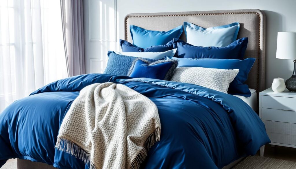 blue bedding