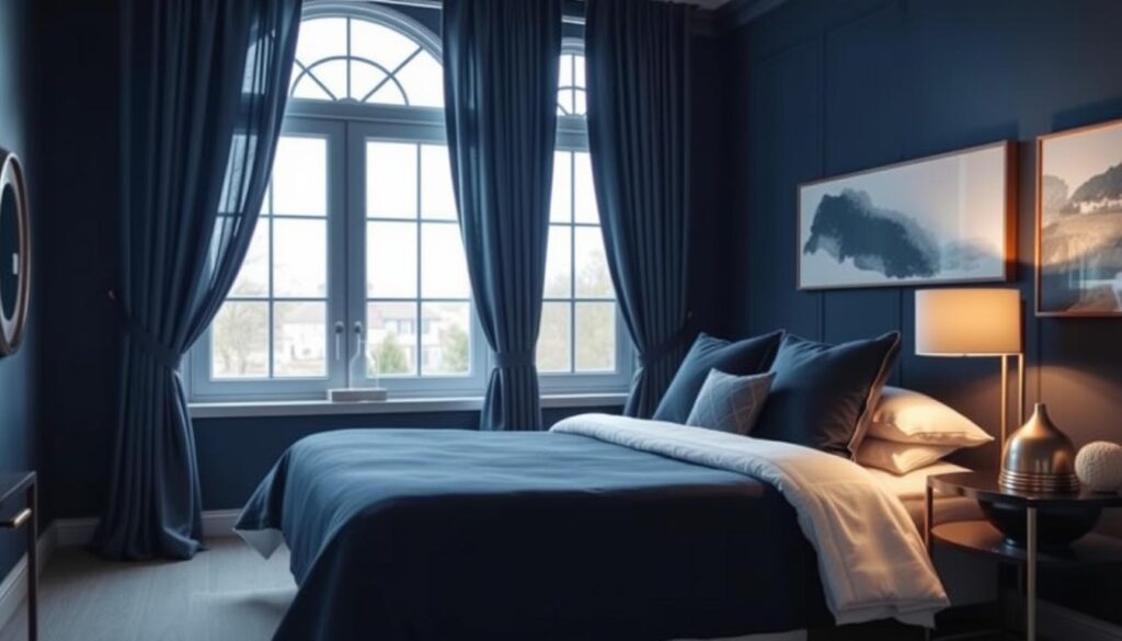 navy bedroom inspiration