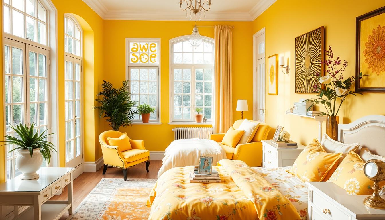 10 Fresh and Bright Yellow Bedroom Makeover