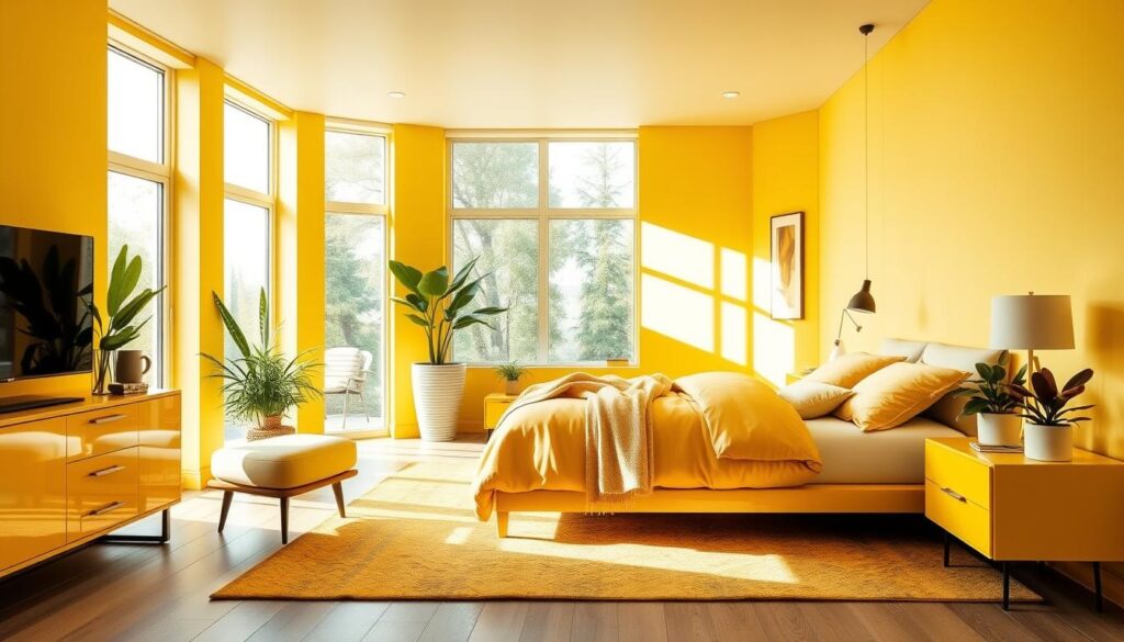 Modern yellow bedrooms