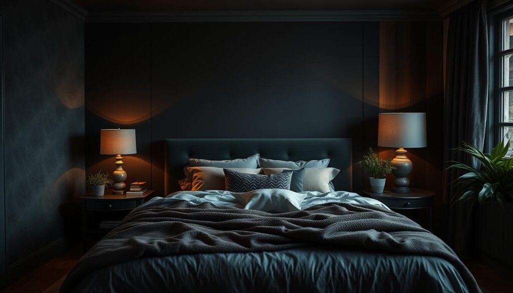 Moody Bedroom Accent Wall