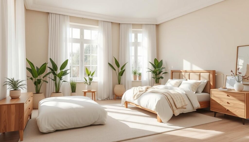 Neutral bedroom design