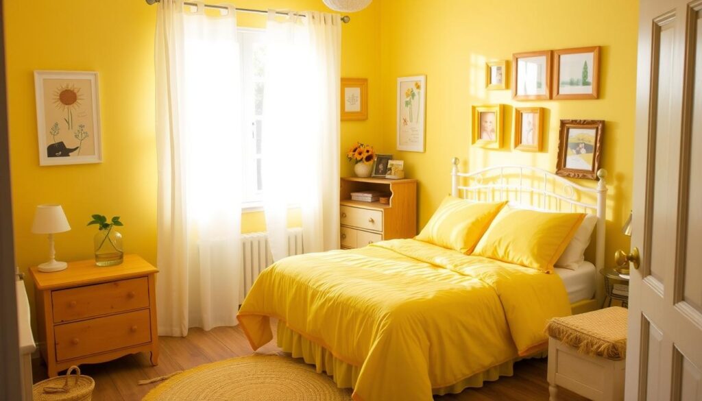 budget-friendly yellow bedroom updates