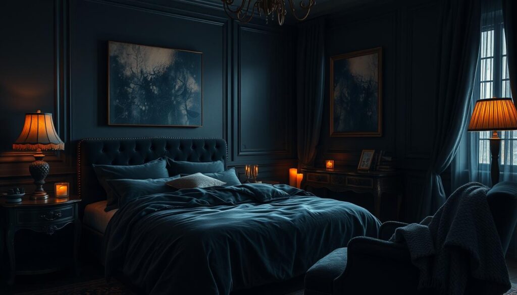 dark bedroom decor