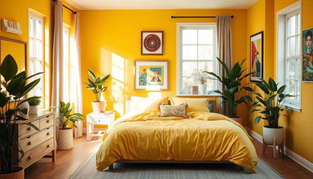 yellow bedroom paint ideas