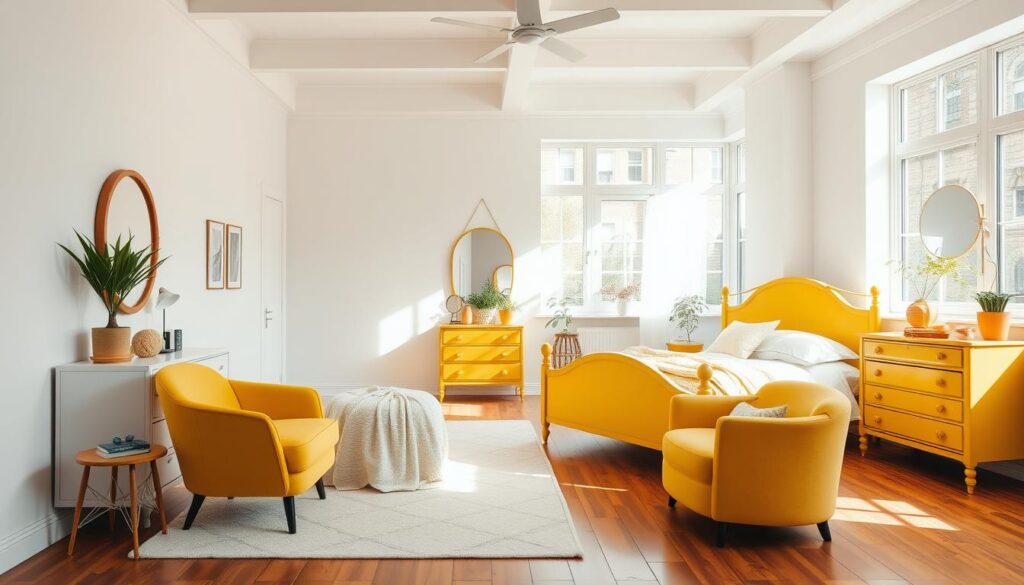 yellow furniture